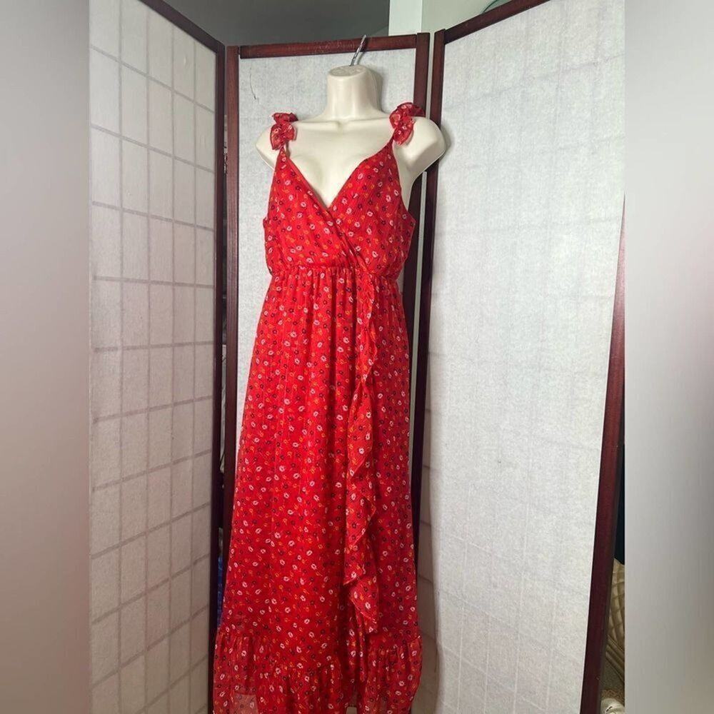 MADEWELL RUFFLE STRAPS TIERED‎ DRESS SIZE 0 - Picture 2 of 11